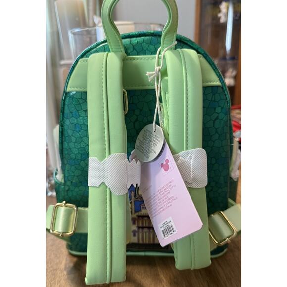 Loungefly Disney Princess Stained Glass Collection Tiana Mini Backpack NWT main image 7